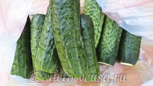 малосольные огурцы в пакете