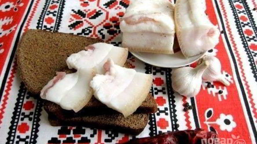 Рецепт сало в банке