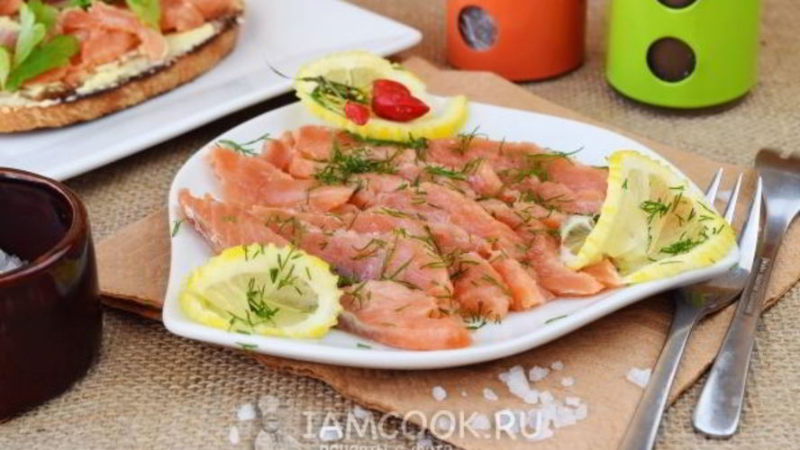 Рецепт семга слабосоленая