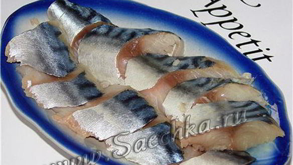 Рецепт Соленая скумбрия