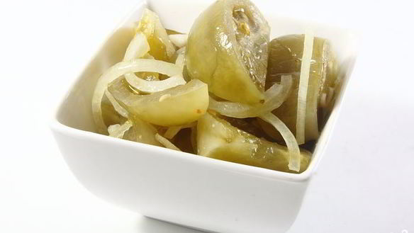 Рецепт Соленые зеленые помидоры