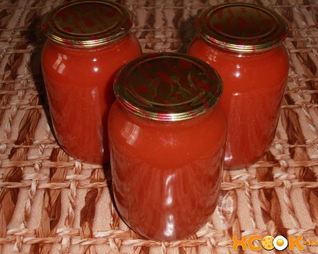 Томатный сок, законсервированный на зиму
