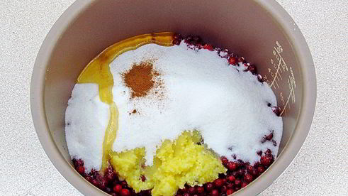 брусничное варенье в мультиварке