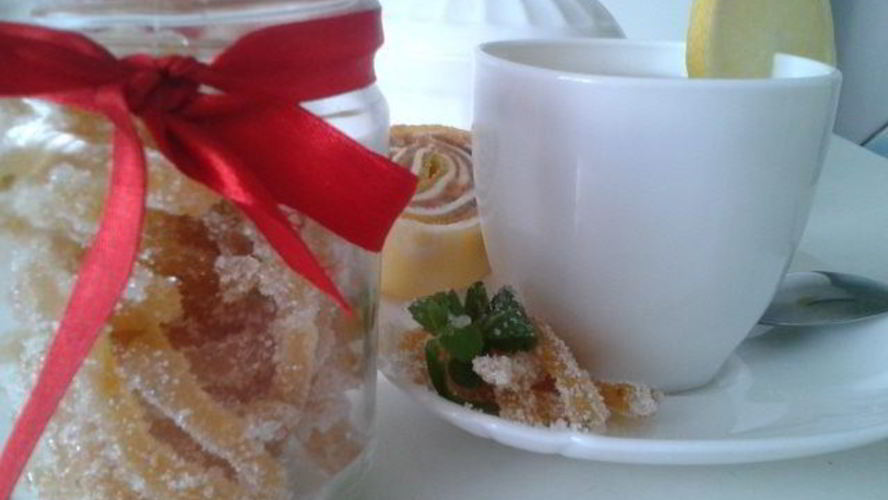 Рецепт имбирные цукаты с мятой и лимоном