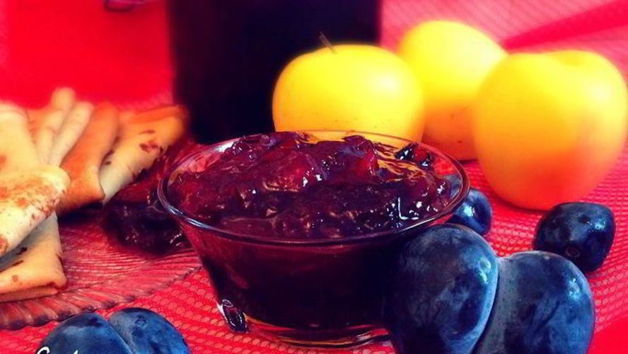 Рецепт конфитюр сливово-яблочный