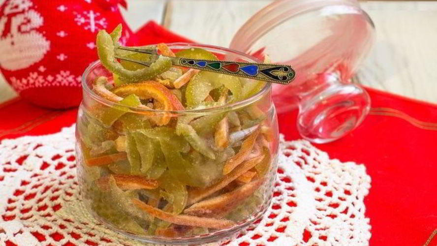 Рецепт цукаты из цедры