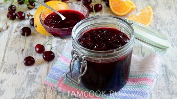Рецепт Варенье из черешни без косточек с апельсином