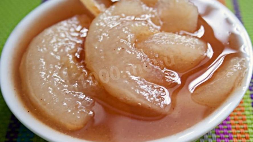 Рецепт варенье из груш дольками