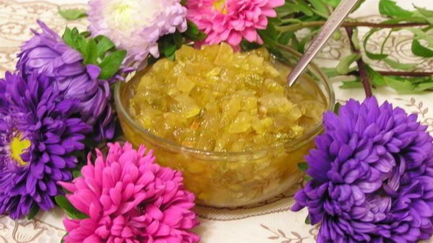 Рецепт варенье из кабачков без сахара