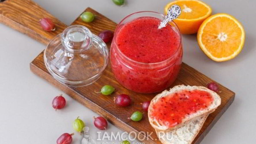 Рецепт варенье из крыжовника с апельсинами без варки