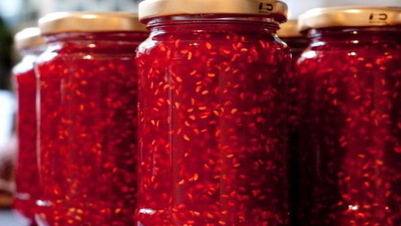 Рецепт Варенье из малины и клубники