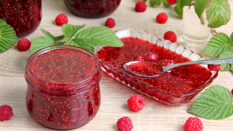 Рецепт варенье из малины на зиму пятиминутка