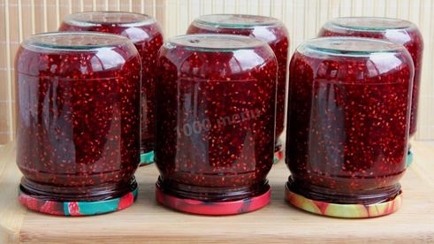 варенье из малины на зиму пятиминутка