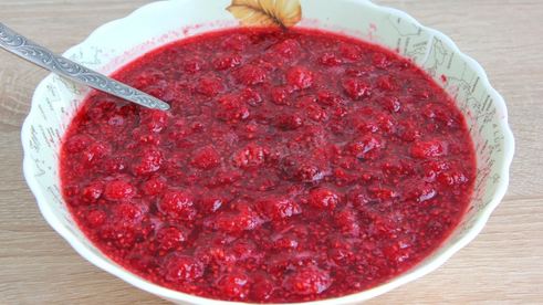 варенье из малины на зиму пятиминутка