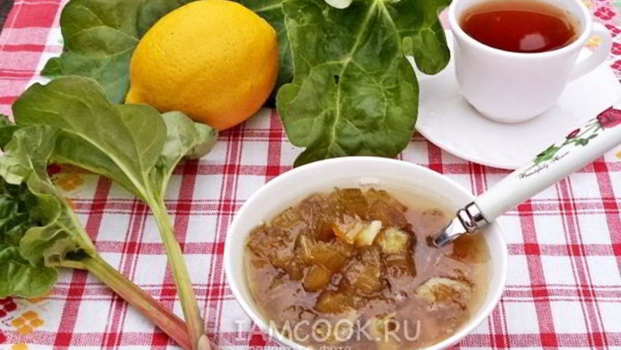 Рецепт варенье из ревеня с лимоном
