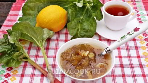 варенье из ревеня с лимоном