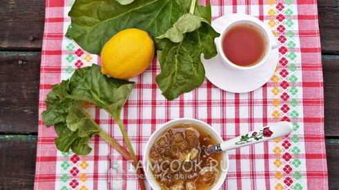 варенье из ревеня с лимоном