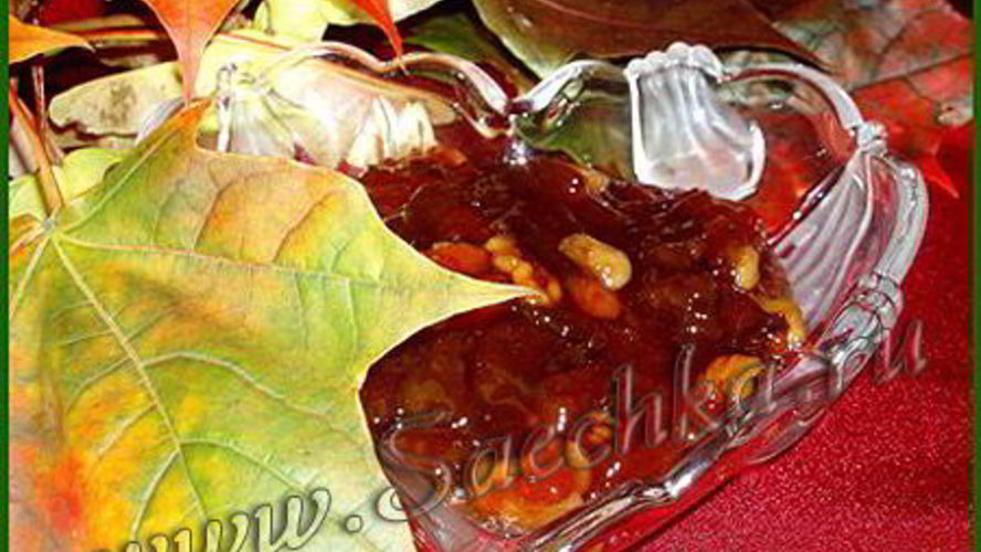 Рецепт варенье из сливы с грецкими орехами