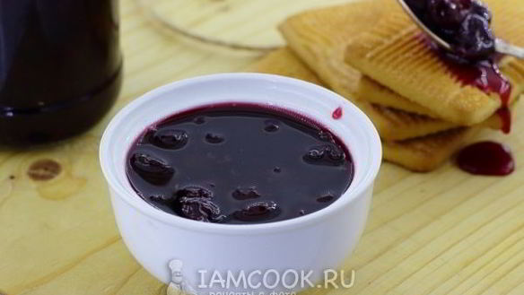 Рецепт Жидкое вишневое варенье без косточек на зиму