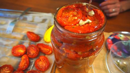 вяленые томаты проще не бывает в духовке на зиму