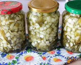 Заготовка из огурцов для салатов и первых блюд