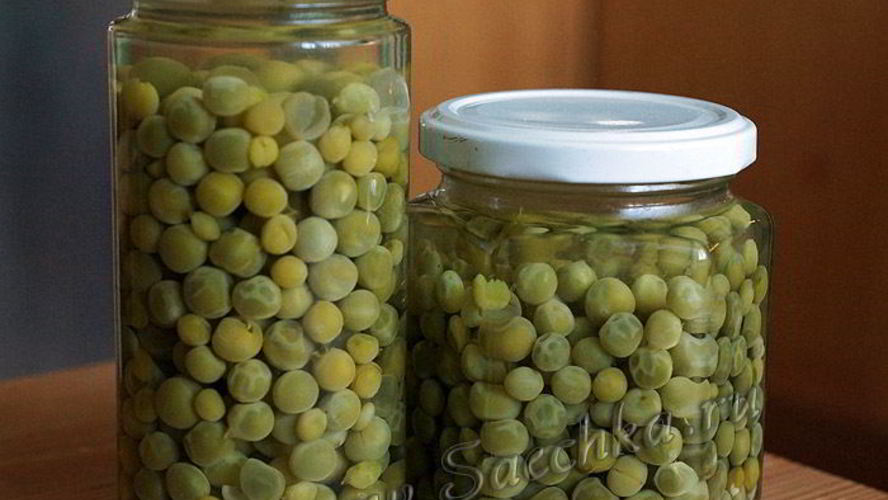 Рецепт зеленый горошек на зиму