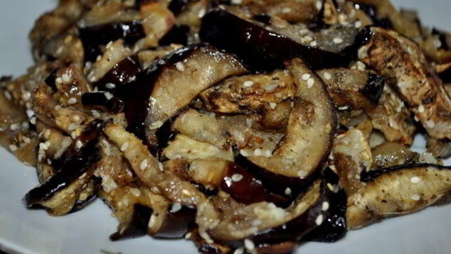 Рецепт баклажан с кунжутным семенем