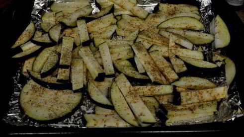 баклажан с кунжутным семенем