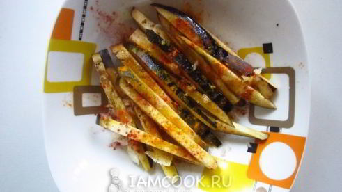 баклажанные палочки в сырном кляре