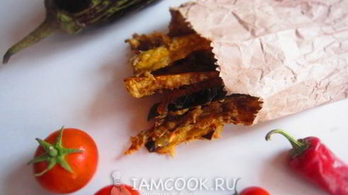 баклажанные палочки в сырном кляре