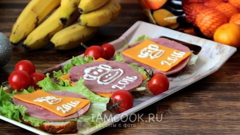 бутерброд обезьянка