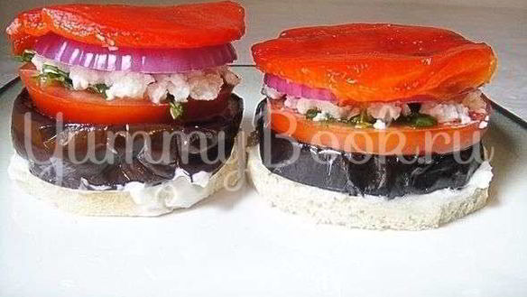 Рецепт Бутерброд с баклажанами