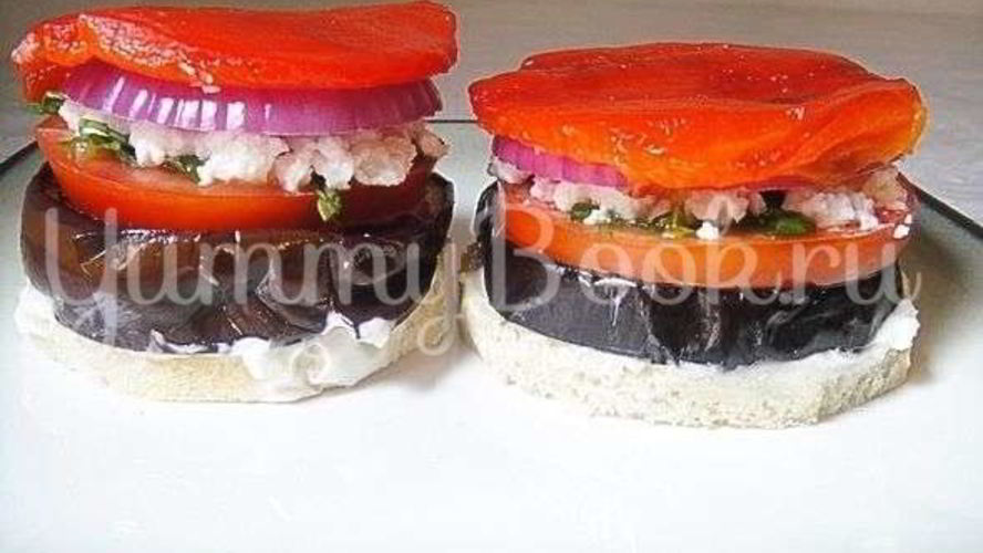 Рецепт бутерброд с баклажанами