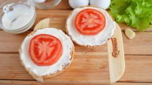 бутерброд с яйцом