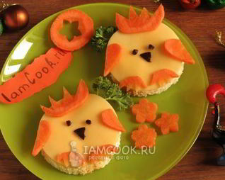 Бутерброд сырный детский