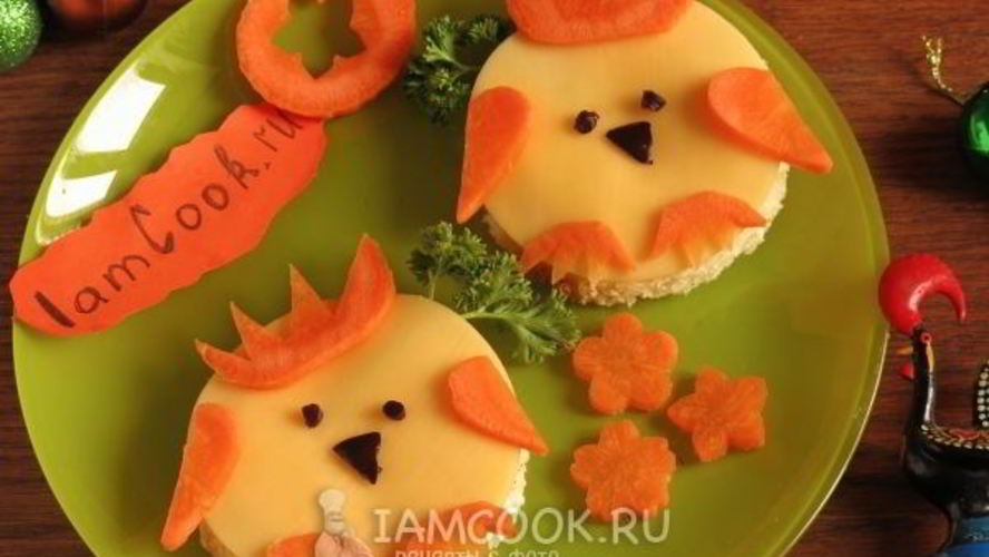 Рецепт бутерброд сырный детский