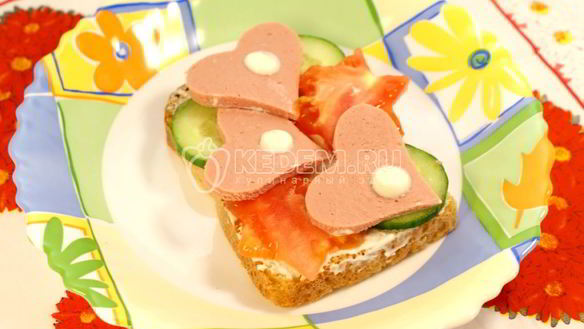 Рецепт Бутерброд Вкусный перекус