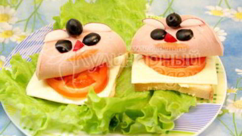 бутерброды кораблики