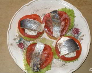 Бутерброды открытые