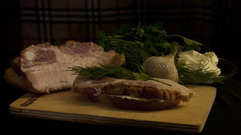 бутерброды с грудинкой