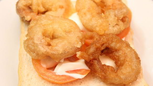 Рецепт Бутерброды с кальмарами