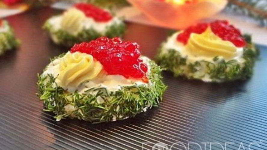 Рецепт бутерброды с красной икрой