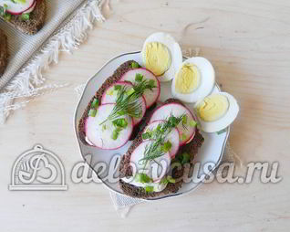 Бутерброды с редиской