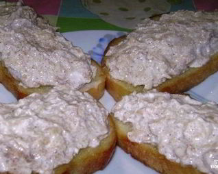 Бутерброды с творожно-яблочной массой