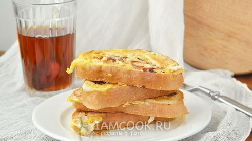 горячие бутерброды на сковороде