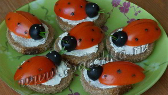 Рецепт Праздничные бутерброды