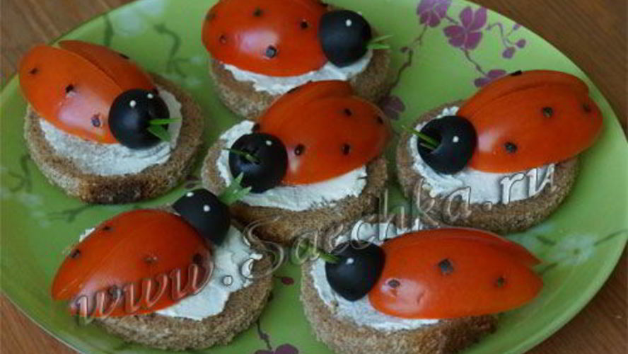 Рецепт праздничные бутерброды