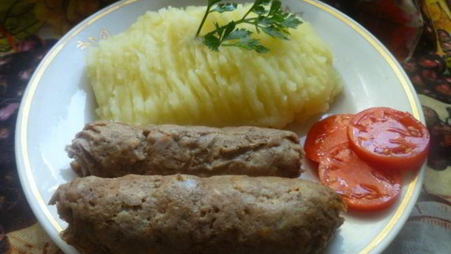 Рецепт домашние сосиски