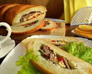 Фаршированный батон