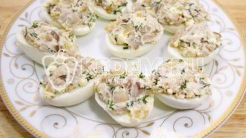 яйца фаршированные грибами